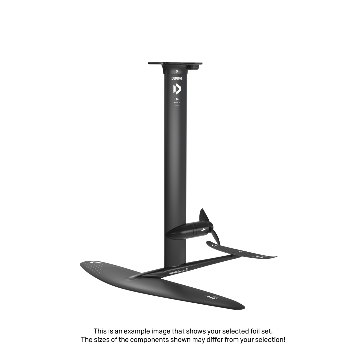 eMast AL Cruise Set 80 Fuselage Aero AL 3BS 60 Front Wing Free 2000 Back Wing Aero Stabilizer C 300 Adapter Fuselage - Duotone Onesize