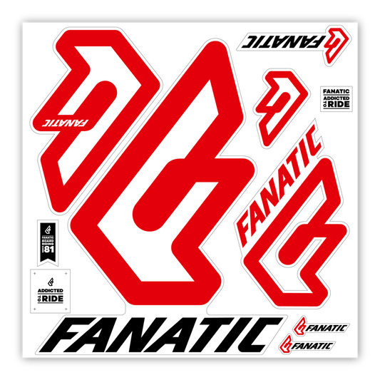 Fanatic Logo Sticker Set 35x35 cm 2019